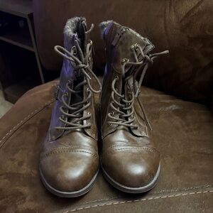 Brown Leather Women's Boots